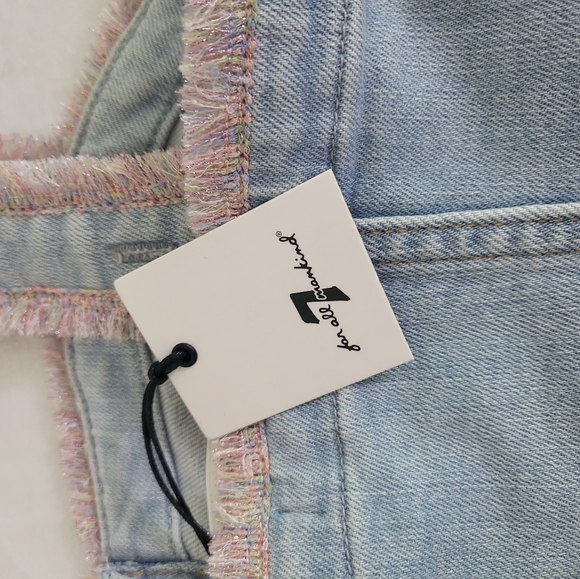 7 For All Mankind Sleeveless Denim Bustier New Top - Picture 6 of 8